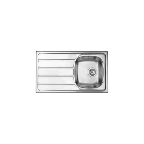 Lavello UNIVERSAL 86X50 1 vasca destra + gocciolatoio ACCIAIO INOX finitura Satinato (1/5)