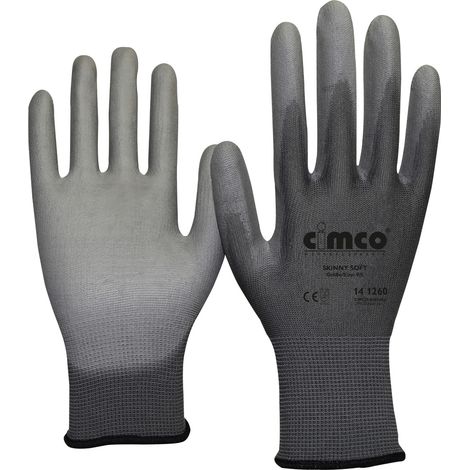 Cimco Skinny Soft grau 141248 Nylon Arbeitshandschuh Größe (Handschuhe): 8, M EN 388 1 Paar