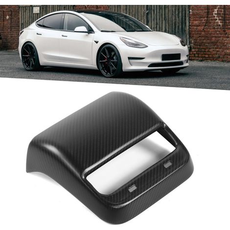 Sorties d'échappement arrière en fibre de carbone sèche pour modifications automobiles, compatibles avec la Tesla Model 3 2018-2021, finition fibre de carbone mate. (1/5)