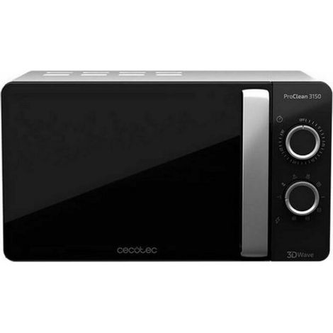 Cecotec – Micro-ondes à poser 20 L – Gril 800 W avec résistances halogènes – Technologie 3DWave pour cuisson uniforme – Intérieur Ready2Clean (1/5)