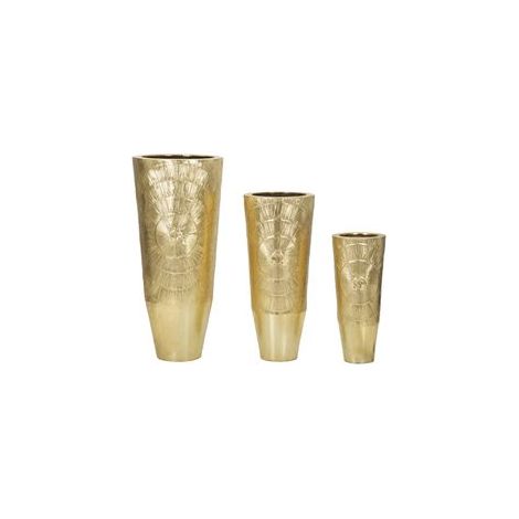 Porte-vases goldely, lot de 3 pièces, ø 50,8x114,9 - 40x92,7 - 29,8x70,5 (1/5)