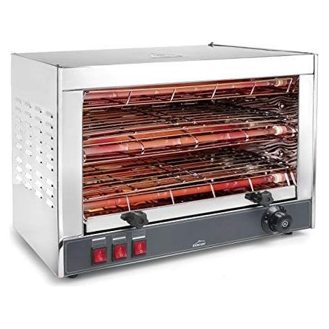 Lacor 69173 Grille-pain électrique horizontal double, gris, 3600 W