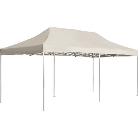 Carpa plegable profesional de aluminio crema 6x3 m vidaXL