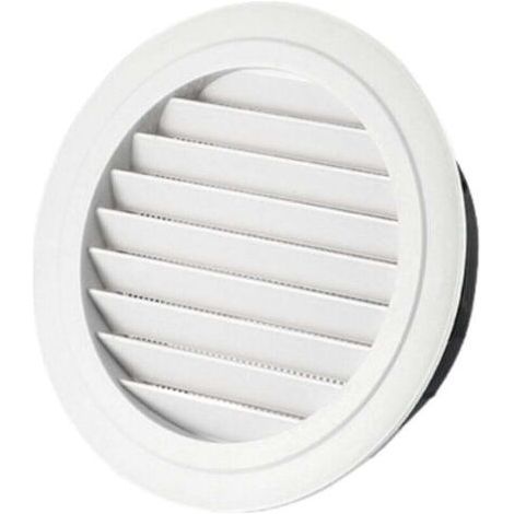 ALLIANDISGrille de ventilation, persiennes obliques, pour ouvertures Ø 100 mm, blanche (1/4)