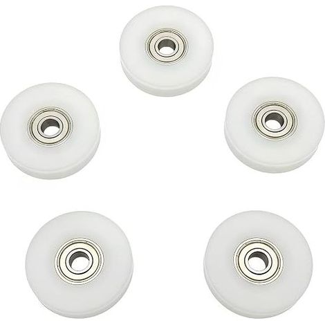 Deep groove nylon ball bearing, ball bearings, pulley bearings, bearings for 8.10 mm rope, 8 x 46.5 x 10.5 mm rope (1/5)