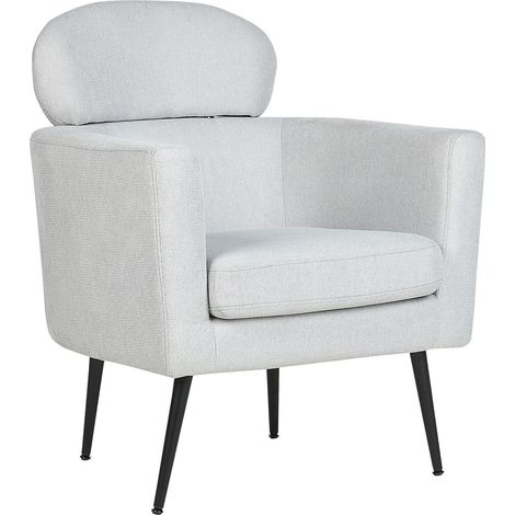 Armchair SOBY Fabric Light Grey