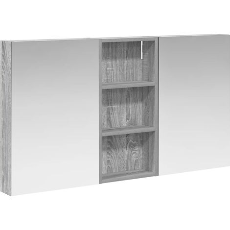 Maison Exclusive - Set di Armadi da Bagno con porta 3 pcs 110 x 10,5 x 60,5 cm
