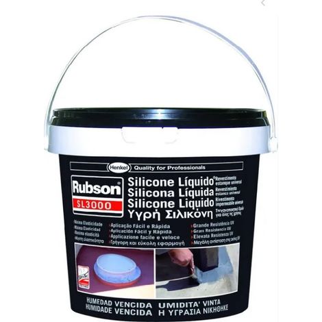 Rubson Silicona líquida SL3000 Negro 5 Kg