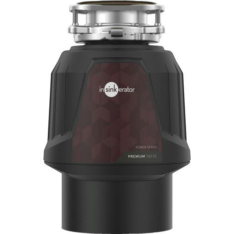 Insinkerator Premium 700 EC - Tritatutto per rifiuti da cucina con motore a induzione da 0,75 CV e interruttore dell'aria