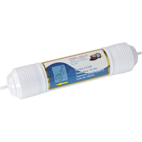 Cartuccia Filtro a Carboni Attivi in Granuli GAC33 attacco fast da 1/4” STI (1/2)