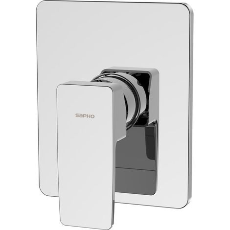 TURSI Mitigeur monocommande de douche à encastrer, 1 sortie, chrome (1/2)