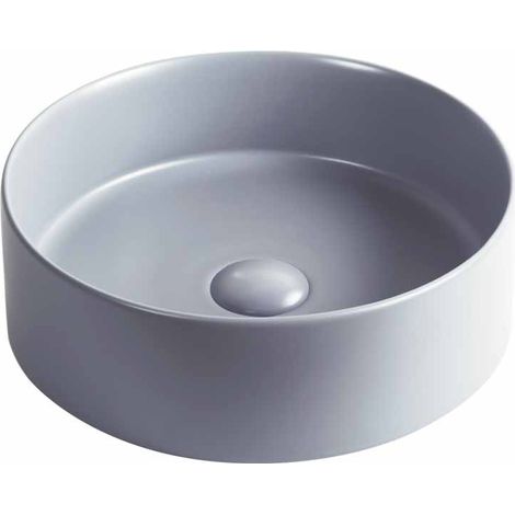 MOSAVIT NAYA Lavabo Encimera Cerámico Satinado Gris Claro - ref: MSV-NAYAGC
