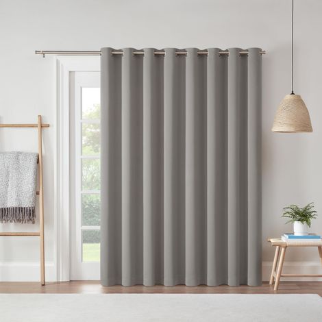 Rideau occultant Extra Large à œillets pour Porte de terrasse coulissante Gris 213,4 x 254 cm (1/5)