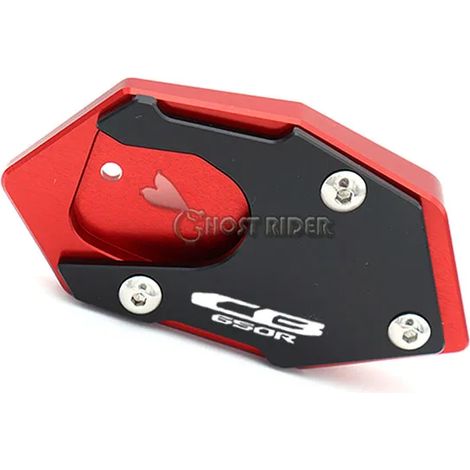 (CB650R Rouge) Compatible avec Honda CB 650R CBR 650R CB650R CBR650R 2018-2022 2021. Béquille latérale CNC, extension et support maxpower. (1/4)