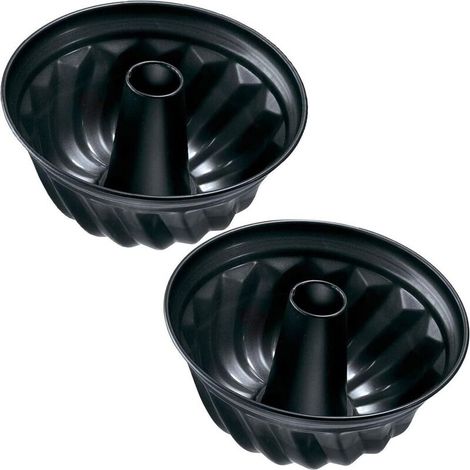 Moule à pâtisserie 2 pièces - Moule à gâteau Miotlsy Gugelhupfform Ø 22 cm Stable et recouvert d'un revêtement antiadhésif-Fei Yu (1/5)