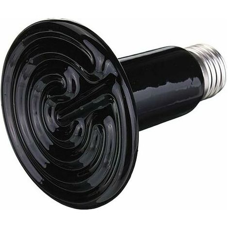 Lampe chauffante en céramique 150 W 220 V avec émetteur infrarouge pour reptiles et animaux de compagnie (noire) (1/5)