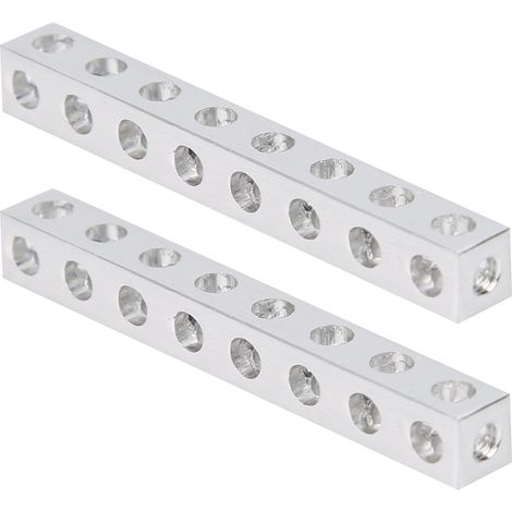 2 pièces 3106‑0008‑0064 8 trous Poutre carrée 8x8x64mm Accessoire de structure robotique (1/5)