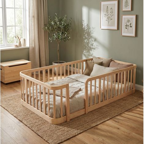 mueble valla seguridad modular madera natural OKMYHOME (1/2)