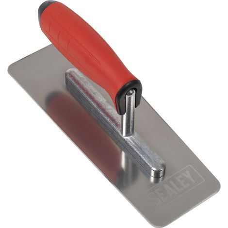 Sealey Stainless Steel Venetian Trowel 240mm Rubber Handle T8012 (1/3)