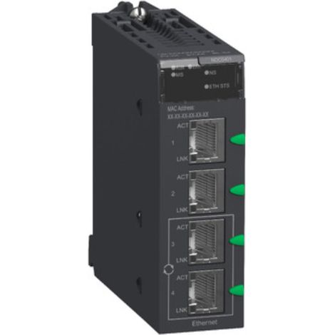 Modulo Ethernet M340 - 4×RJ45 10/100 - BMXNOC0401