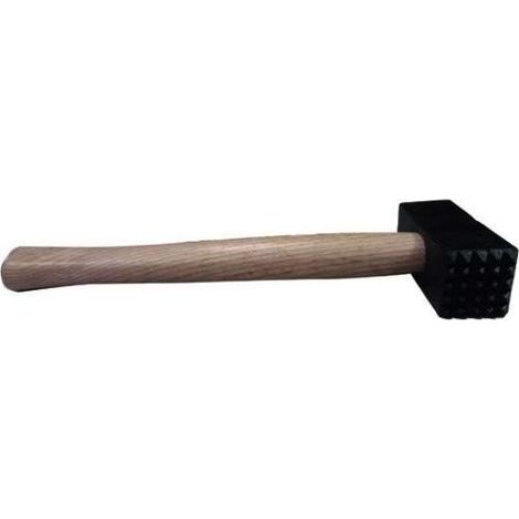 Vigor-Blinky Mazzetta Testu a Bocciarda con Manico in Legno Frassino 1.2 Kg Acciaio Speciale Forgiato Dentatura due Teste