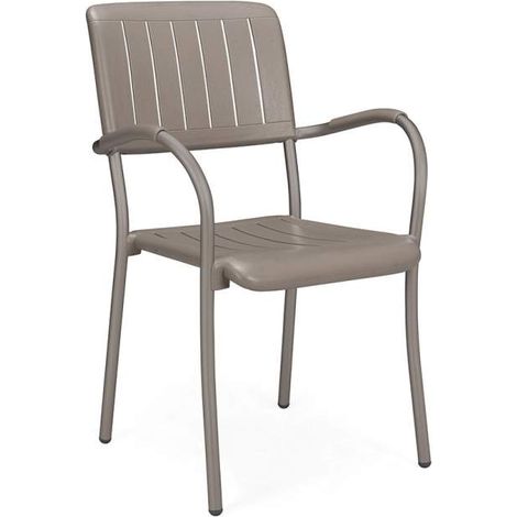 Stapelfauteuil Musa Taupe (1/5)