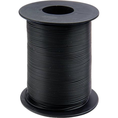 Donau Elektronik 125-S50-1 Fil de câblage 1 x 0.25 mm² noir 50 m