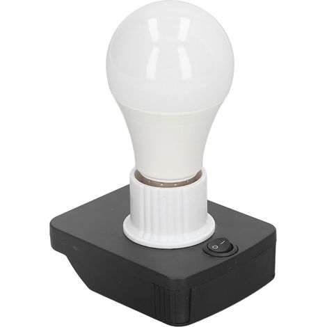 Tragbare, kabellose E27-LED-Arbeitsleuchte, Leuchtmittel für 18-V-Lithium-Akkus von Metabo, Strahler mit Fassung, Arbeitsleuchte, Akku-Werkzeug (1/5)