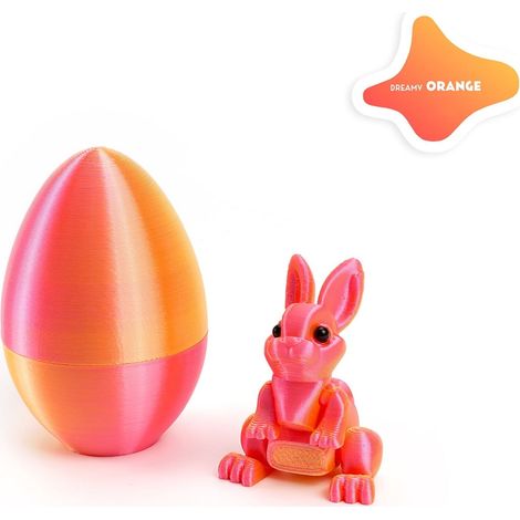 Lapin De Pâques En Résine - Décoration 3D Imprimée - Ornement De Fête De Printemps - Pour Maison Et Fêtes - 1 Pièce (1/2)