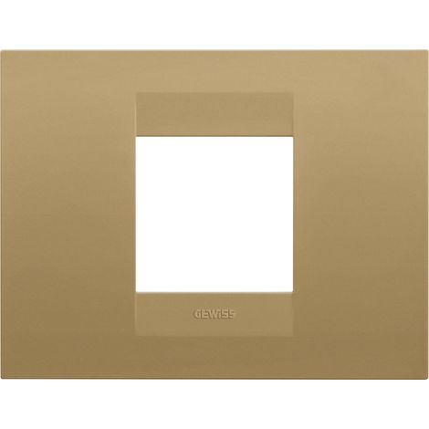 PLAQUE GEO RECTANGULAIRE 2P OR GEWISS GW16402VO