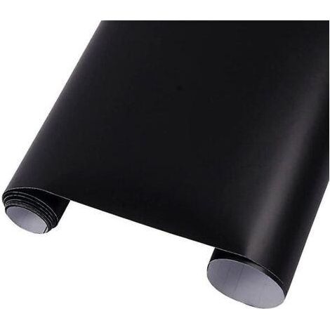 Film vinyle noir mat avec technologie de libération d'air - 30 x 100 cm - Idéal pour les applications automobiles extérieures (1/5)