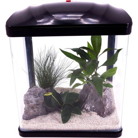 HR-230 schwarz Nano Aquarium Komplettaquarium Mini Aquarium+Filteranlage