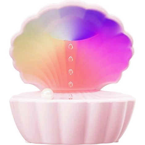 3-in-1 Muschelperlen-Nachtlicht mit Bluetooth-Lautsprecher, Luftbefeuchter, A--