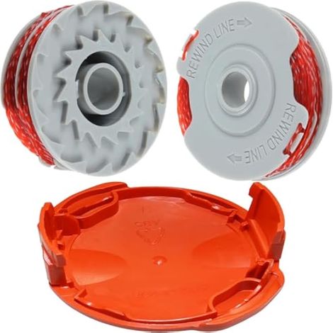 Bobine et ligne d'enregistreur avec robinet pour Flymo Contour 500 Power Plus 500 500XT, chariot de remplissage d'alimentation automatique (1/5)