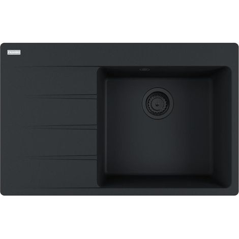 Franke Einbauspüle Centro CNG 611-78 A Fragranit Black Matt - Black Collection, Becken rechts (1/3)