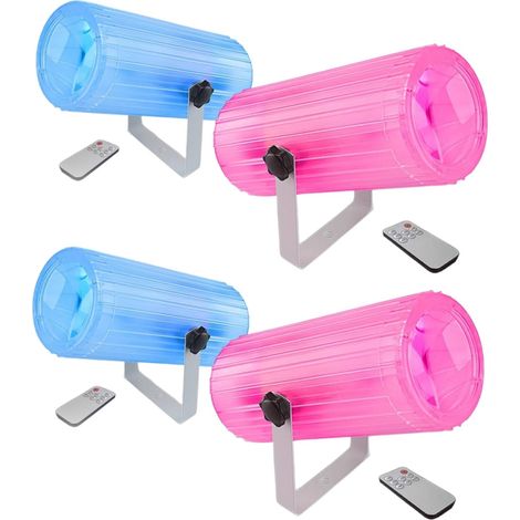 Lot de 4 LED Moonflower - Boîtier Transparent - 2 Lentilles / 114 LED (1/5)