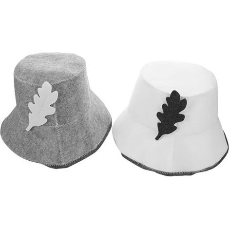 QORVA-2pièces Chapeaux De Sauna pour Femmes Bonnets De Bain Feutre Accessoires De Sauna Respirants pour Bains Et Spas