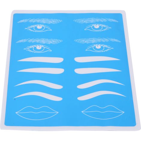 Peau d'entraînement microblading en silicone pour débutants - Support de tatouage sourcils, eye-liner et lèvres (1/5)