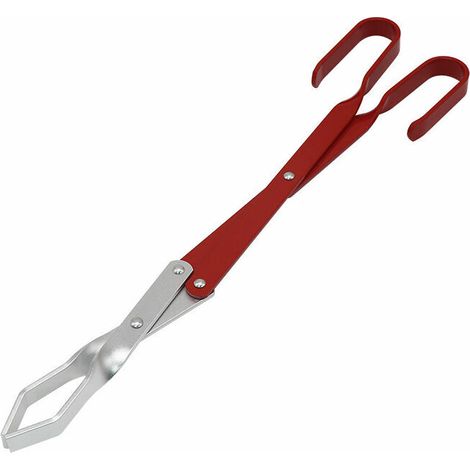 Ciseaux de camping en aluminium, ciseaux pour barbecue, ciseaux ultra-légers, accessoires pour grillades BGE, outils de cuisson faciles à utiliser avec poignée rouge-AquaForge