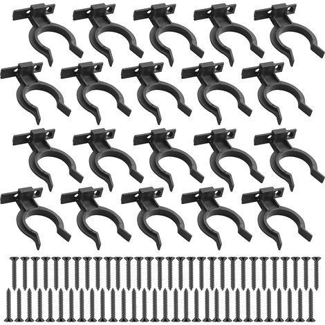 （avec 60 vis）20 Pièces Fixation Plinthe Cuisine, Attache Clip Plinthe Cuisine, Supports Clips pour Plinthes de Cuisines de 32 à 36 mm, Clip de Fixation pour Plinthes Pieds de Meuble