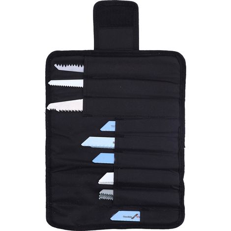 Lame de scie sabre, coupe bois, os et plastique, alliage durable, kit avec housse en tissu, pour menuiserie et bricolage polyvalent (1/5)