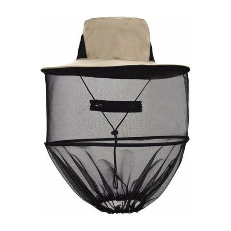 Chapeau d'Apiculteurs Chapeaux d'Apiculture avec Voile en Maille Contre Abeille Chapeau avec Filet Contre Moustique Insectes Chapeau de Soleil (1/5)