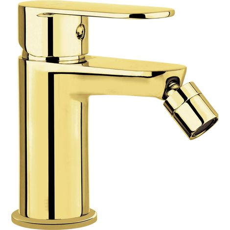 Miscelatore bidet in ottone finitura colore oro - Montain