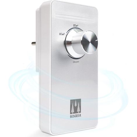 Générateur d'ozone purificateur d'air, stérilisateur d'odeurs, purificateur d'air, générateur d'ozonizer d'air pour chambre, salle de bain, animaux domestiques, formaldéhyde et odeur – Blanc (1/5)