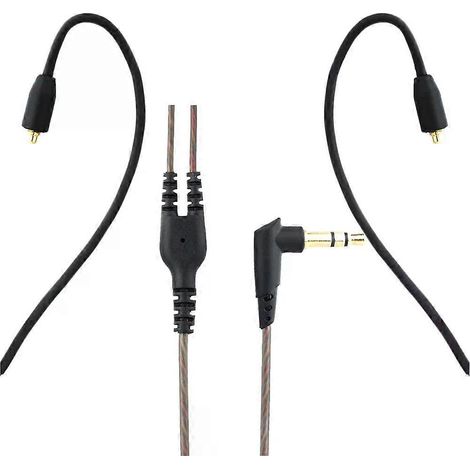 Câble audio filaire 35 mm de remplacement pour écouteurs Shure SE215/ SE315/ SE425/ SE535, connecteur MMCX détachable (1/4)