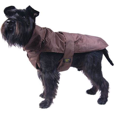 Fashion Dog Hundemantel mit Kunstpelz-Futter - Braun - 27 cm (1/3)
