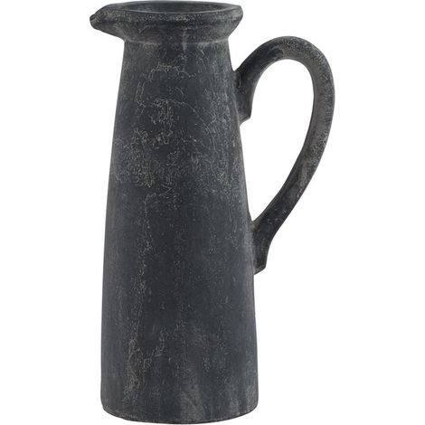 Amalfi Tall Jug Ornament - Ceramic - L13 x W17 x H32 cm - Grey