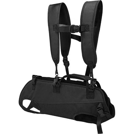 Mochila para mascotas, negra, multifuncional, transportín horizontal portátil y ajustable para perros, mochila multifuncional para mascotas, adecuada para viajar. (1/5)