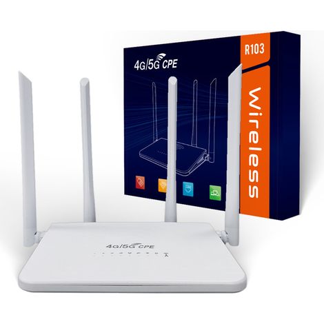 Wireless CPE 4G SIM card router, Type-C charging, home/office WiFi router, North/South America -- R103 - Americas version