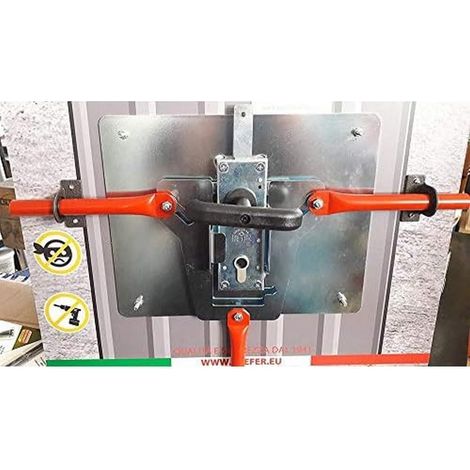 Kit sécurité pour basculant/garage serrure cylindre à profil européen 4 points serrure clé poinçonnée